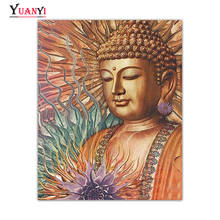 Full Square Diamond Painting Buddha Cross Stitch Religion Full Round Diamond Mosaic 5D DIY Diamond Embroidery Gift Home Decor 2024 - buy cheap