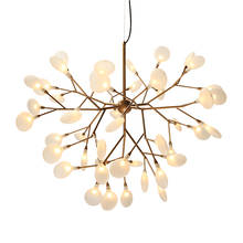 Lustre moderno de led, com lâmpada decorativa de galho de árvore, candelabro decorativo de teto com lâmpada de pendurar, iluminação 2024 - compre barato