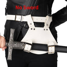 Cinto de espada branca medieval renascentista, acessório de suporte para armas de batalha, para cintura 2024 - compre barato