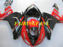 Kit de carenado de chasis para motocicleta KAWASAKI, carrocería de color rojo y negro, ABS, regalo, para Ninja ZX10R 06 07 ZX 10R 2006 2007 KP33 2024 - compra barato