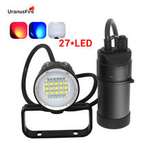 27 LED Canister Diving Video Light Waterproof 100m Underwater XM L2 Scuba Dive Torch Rechargeable 18650 Led Split Flashlight 2024 - buy cheap