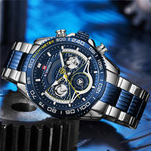 Naviforce relógio esportivo masculino impermeável, relógio de pulso esportivo quartzo com data, noite escura e marca de luxo para homens 2024 - compre barato