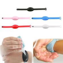 Silicone Bracelet Hand Soap Dispenser Hand Sanitizer Disinfectant Wristband Reusable 2024 - buy cheap