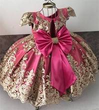 Girls Event Flower Gown Children's Clothing Princess Party Dress Flower Birthday Dress for 4 5 6 8 10 Yrs Kids Dresses for Girls 2024 - buy cheap