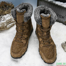 New Winter With Fur Snow Boots For Men Sneakers Male Shoes Adult Casual Quality Waterproof Ankle -30 Degree Celsius Warm Boots 2024 - buy cheap