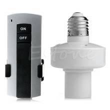 Quente e27 parafuso de controle remoto sem fio lâmpada de luz suporte do bulbo tampão interruptor de soquete 2024 - compre barato
