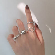 Модное многослойное асимметричное платье Серебро Цвет металла кольцо в стиле панк для женщин фаланга среднего пальца регулируемые кольца ювелирные изделия 2024 - купить недорого