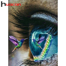 Huacan DIY Diamond Painting 5D Eye Full Square/Round Diamonds Embroidery Kits Bird Decorations Home Gift 2024 - buy cheap