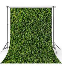 Fotografia pano de fundo folhas verdes parede chão natureza bebê criança festa fundo photo studio photocall photophone decoração LV-1274 2024 - compre barato