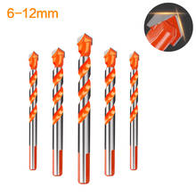 Electric Tools Center Drill Hammer Concrete Ceramic Tile Metal Drill Bit Triangle Shank 6mm-12mm DIY Wall Hole Saw Drilling 2024 - buy cheap