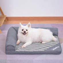 Medium Dogs Bed Small Dog Kennel Linen Mat Indoor Soft Puppy Cushion Sleeping Supplies Non-Slip Bottom Sofa 2024 - buy cheap