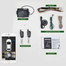 Car Alarm System Auto Start Car Security Mobile APP Central Locking Car Theft Quad Lock Remote Start Car Accessories Auto Alarm 2024 - buy cheap