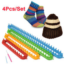 4 Pcs/Set Scarf Knitting Machine Creativity Peg Board Hook Set Loom Kit  DIY Craft Long Shape Plastic Tool Muffler 2024 - buy cheap