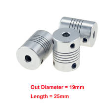 1pcs 5x8mm CNC Motor Jaw Shaft Coupler 5mm To 8mm Flexible Coupling OD 19x25mm wholesale Dropshipping 3/4/5/6/6.35/7/8/10mm 2024 - buy cheap