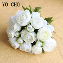 YO CHO букет из искусственных цветов, 18 головок, свадебные букеты для невесты, домашний гостиничный стол 2024 - купить недорого
