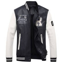 Winter Autumn New Design Men PU Leather Jacket Faux Soft Leather Coat Rivet Zipper Motorcycle Cool Outerwear Coat Big Size D7 2024 - buy cheap