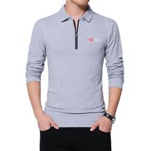 ARCSINX Fashion Korean Polo Shirt Men Slim Fit Brand Men's Polo Shirts Plus Size 5XL 4XL 3XL Black Long Sleeve Men's Polos 2024 - buy cheap