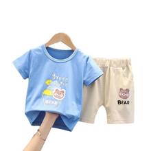 New Summer Baby Clothes Suit Children Boys Girls Casual T-Shirt Shorts 2Pcs/Sets Toddler Sport Costume Outfits Kids Tracksuits 2024 - buy cheap