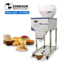 ZONESUN 3000g Food Racking Machine Granular Powder Materials Weighing Packing Machine Filling Machine For Seeds Coffee Bean 2024 - buy cheap