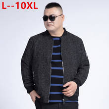 10XL 8XL 6XL Men Soft Knit Cardigan Zip Men's Ribbed Stand-up Collar Cardigan with Slant Pocket Ribbing at Cuffs and Hem Casual 2024 - buy cheap