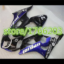 Kit de carenados de inyección ABS para moto, kit de carenado negro y azul para Suzuki K3, K4, GSXR1000, 03, 04, GSXR, 1000, 2003, 2004 2024 - compra barato