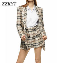 Blazer feminino estilo tweed, casaco de outono à prova d'água, estilo executivo, escritório 2024 - compre barato