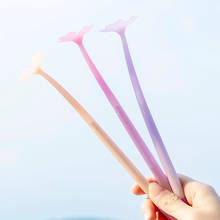 8 pçs canetas de gel trevo sorte quatro folhas luz do dia cor mudando criativo coreano gel caneta preto estudante escola material de escritório 2024 - compre barato