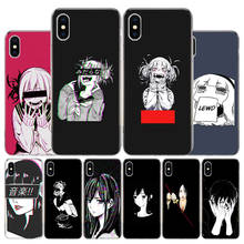 LEWD Sad Japanese Anime Phone Case For Apple iphone 13 12 11 Pro Max SE 2020 X XS XR 7 8 6 6S Plus Soft Cover Coque Fundas Shell 2024 - buy cheap