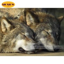 DIY 5d Diamond Painting Wolf Love Full Square Diamond Embroidery Wolves Couple Cross Stitch Mosaic Rhinestones Gifts Home Decor 2024 - buy cheap