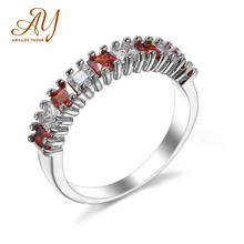 Женское Обручальное Кольцо Anillos Yuzuk, кольцо из стерлингового серебра 925 пробы с фианит AAAA, вечерние ювелирные изделия 2024 - купить недорого