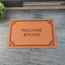 Welcome Mat for Front Door Mats Washable Rubber Non Slip Bathroom Kitchen Decor Funny Doormat Indoor Outdoor Carpet 2024 - buy cheap