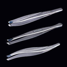 Professional Eyebrow Tweezer Beauty Slanted Puller Excellent Closure Stainless Eyebrow Face Nose Hair Clip Remover Makeup Tool 2024 - buy cheap