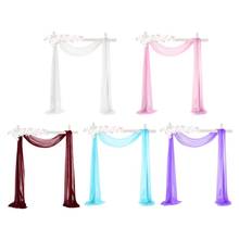70*550cm Wedding Background Spinning Quality Chiffon Drapery Wedding Arch Decorative Background Curtain For Wedding Birthday 2024 - buy cheap