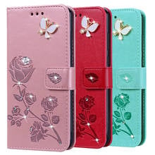 Coque Flower Rose Leather Case for Xiaomi CC9 Pro Meitu CC9E Mi A2 A3 Lite A1 PocoPhone F1 6 5S Plus 5X 6X Flip Silicone Cover 2024 - buy cheap