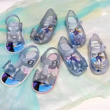 2020 Mini Melissa Ultragirl + Snow Princess Girl Jelly Shoes Sandals Melissa Sandals Kids Non-slip Summer Girl Toddler Shoes 2024 - buy cheap