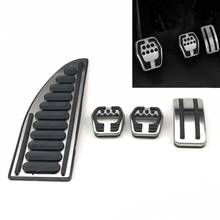 Conjunto de Pedais de Freio Pedal de Gás Combustível do carro Descanso Do Pé Do Pedal Covers para Ford Focus 2 3 4 MK2 MK3 MK4 RS ST Kuga Fuga 2024 - compre barato