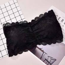 Fashion Solid Color Women Lace Invisible Bra Sexy Antiskid Lingerie Women Brassiere Tube Top Strapless Push Up Crop Top 2024 - buy cheap