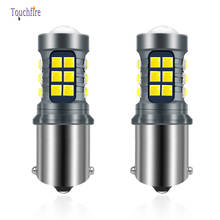 2PCS 1156 BA15S P21W LED T20 7440 W21W 7443 WY21W T15 W16W Canbus Car Bulb 27LED 3030SMD With lens Reverse DRL Light Wholesale 2024 - buy cheap