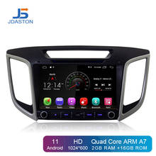 JDASTON 9 pulgadas Android 10 coche reproductor DVD para Hyundai Creta ix25 2014-2018 navegación GPS 2 Din Radio Estéreo Multimedia WIFI 2024 - compra barato