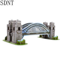 Sydney Bridge 3D Puzzle Model Building Kits Toy World Attractions DIY Educational Handmade Assembling Puzzles Toys for Children 2024 - buy cheap
