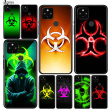 Vermelho biohazard para google pixel 5 pixel 4a 5g pixel 4a pixel 4 pixel xl silicone macio preto capa de telefone 2024 - compre barato