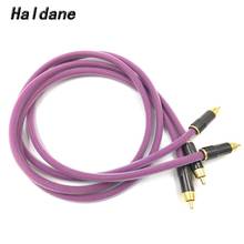 Haldane пара HIFI type-2 позолоченный 2RCA кабель высокого класса 6N OFHC аудио кабель HIFI Двойной RCA сигнальная линия Rca кабель для XLO HTP1 2024 - купить недорого
