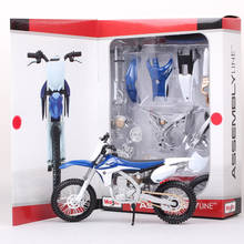 Maisto-línea de montaje a escala 1:12 Yamaha YZ450F, modelo de moto de cross, vehículos de juguete y Diecast, motocicleta, dirt, juguete DIY para niños 2024 - compra barato