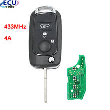 Llave remota plegable con 3 botones, 433MHz, 4A, chip para Fiat 500, 500X, TIPO, hoja SIP22 2024 - compra barato