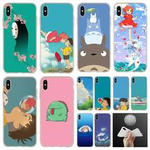 Soft Silicone Case For iPhone 13 12 11 Pro 7 8 6 6s Plus XR XS Max Cover Mini SE 2020 Funda Etui Ponyo on the Cliff Hard 2024 - buy cheap