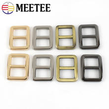 Meetee 5/10pcs 13/16mm Metal Tri-Glide Adjust Buckles Webbing Adjustment Sliding Hook Buckle Bag Strap Decor Ring Hardware Part 2024 - buy cheap