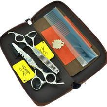 Tesoura de cabelo profissional, tesoura japonesa 440c de 6.0 "/5.5" para salão de beleza, instrumento para cortar cabelos, a0018d 2024 - compre barato