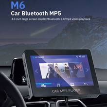 Reproductor de música MP5 para coche, dispositivo electrónico con Bluetooth 5,0, transmisor FM, compatible con disco TF U, M6 2024 - compra barato