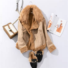 Jaqueta feminina couro sintético, casaco de couro 2024 - compre barato