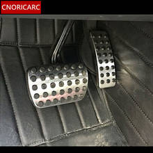 CNORICARC Car Fuel Brake Footrest Pedal Decorative Covers For Mercedes Benz GLE W166 GLS X166 Stainless steel Trim 2024 - buy cheap